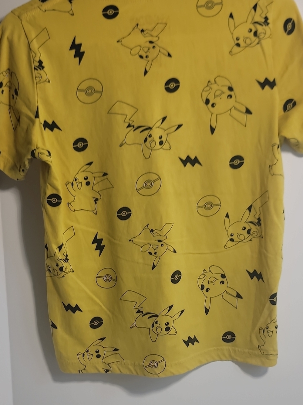 Yellow Pikachu Graphic Kids T-Shirt